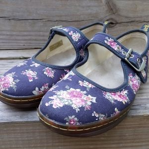 Dr. Martens Carnaby Canvas Floral Mary Jane Shoes